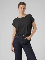 Bluzki damskie - Vero Moda Bluzka w kolorze czarnym - miniaturka - grafika 1