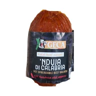 Pasztet i przetwory mięsne - Nduja wołowa halal di Calabria 200g - Geca - miniaturka - grafika 1