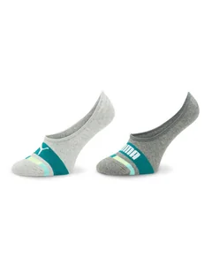 Puma Zestaw 2 par stopek dziecięcych Kids Seasonal Footie 2P 938009 Szary - Skarpetki dla dzieci - miniaturka - grafika 1