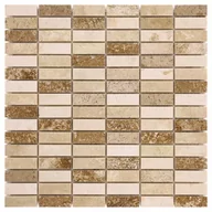 Płytki ceramiczne - Mozaika kamienna Travertine block 30.5x30.5 cm - miniaturka - grafika 1