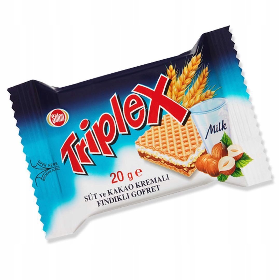 Triplex Wafel z kremem i orzechem laskowym 20g