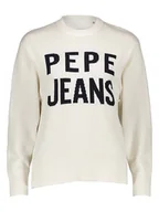Swetry damskie - Pepe Jeans Sweter w kolorze kremowym - miniaturka - grafika 1