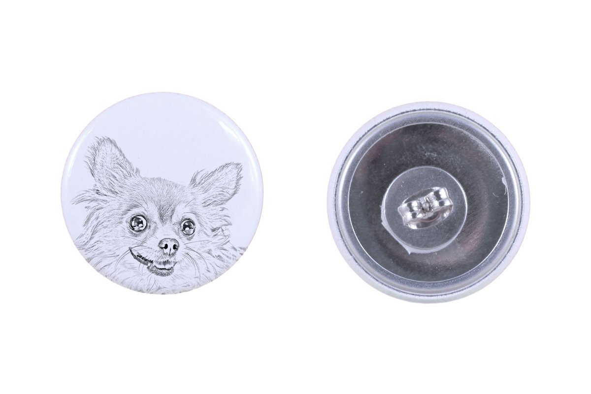 Chihuahua krótkowłosy I - wyjątkowe kolczyki z psem, twój pupil na breloku, marka własna Art-Dog