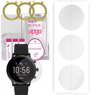 3x Folia hydrożelowa do Fossil FTW4025 Gen 5 - apgo Smartwatch Hydrogel Protection Ochrona na ekran smartwatcha - Akcesoria do smartwatchy - miniaturka - grafika 1