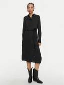 Sukienki - Calvin Klein Sukienka koszulowa K20K207455 Czarny Regular Fit - miniaturka - grafika 1