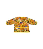 Śliniaki i fartuszki - Śliniak fartuszek z rękawami, AUTA, rozmiar uniwersalny, PUPUS - miniaturka - grafika 1