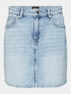 Vero Moda Spódnica jeansowa Tessa 10301536 Niebieski Regular Fit - Spódnice - miniaturka - grafika 1