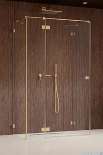 Radaway Essenza Pro Brushed Gold Kdj+S kabina 90x80x90cm lewa szczotkowane złoto 10097380-99-01L/10098090-01-01/10098090-01-01 - Kabiny prysznicowe - miniaturka - grafika 1