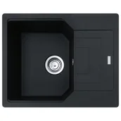 Zlewozmywaki - Franke Urban UBG 611-62 GSC Zlewozmywak granitowy jednokomorowy 62x50 cm onyx 114.0687.263 - miniaturka - grafika 1