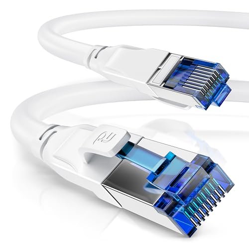 CSL kabel sieciowy CAT 8.1 3 m, 40 Gbits, LAN, kabel krosowy, kabel do transmisji danych, kabel sieciowy CAT 8 High Speed Gigabit Ethernet, prędkość 40000 Mbits, prędkość światłowodowa, S/FTP PIMF,