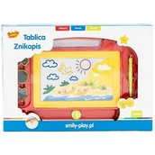 Zabawki kreatywne - Anek Smily Play, zabawka edukacyjna Tablica znikopis, czerwony - miniaturka - grafika 1