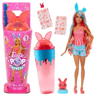 Barbie Pop Reveal Seria Shakes Lalka Króliczek + Akcesoria Niespodzianki 3+ - Lalki dla dziewczynek - miniaturka - grafika 1