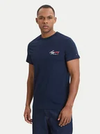 Koszulki męskie - Tommy Jeans T-Shirt DM0DM22538 Granatowy Slim Fit - miniaturka - grafika 1