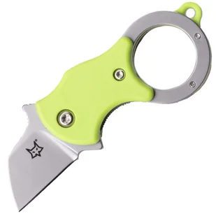 FOX MINI-TA NÓŻ SKŁADANY ZIELONY NYLON HDL-1.4116 STAL NIERDZEWNA PIASKOWANA BLD - Noże - miniaturka - grafika 1