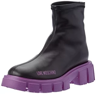 Botki damskie - Love Moschino Ja24535g0fiey00c35 damskie sztyblety, czarne, 35 EU - grafika 1