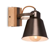 Lampy ścienne - Briloner 2406-014 - Kinkiet punktowy RETRO 1xE27/40W/230V brąz - miniaturka - grafika 1