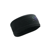 Apaszki i szaliki męskie - COMPRESSPORT Opaska na głowę HEADBAND ON/OFF AURORA black/aurora - miniaturka - grafika 1