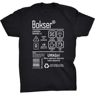 Koszulki męskie - Bokser Etykieta Koszulka Prezent Dla Boksera - miniaturka - grafika 1