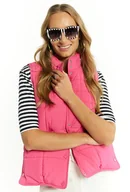 Kamizelki damskie - Krótka pikowana kamizelka - Monnari - miniaturka - grafika 1