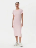 Sukienki - Tommy Jeans Sukienka codzienna DW0DW19721 Różowy Slim Fit - miniaturka - grafika 1