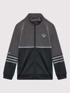 Odzież sportowa dziecięca - Adidas Bluza Sprt HE2081 Szary Regular Fit - miniaturka - grafika 1