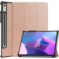 Etui do tabletów - Bizon Etui Case Tab Croc do Lenovo Xiaoxin Pad Pro 2022 / P11 Pro Gen 2, różowozłote - miniaturka - grafika 1