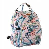 Torebki damskie - Torba, organizer do wózka plecak dla mamy Różowy 42x26x19cm PL152R - miniaturka - grafika 1