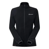 Kurtki damskie - Berghaus Damska kurtka polarowa Prism 2.0 mikrointeraktywna z zamkiem błyskawicznym Czarny Jet Black 16 4A001062BP6 - miniaturka - grafika 1