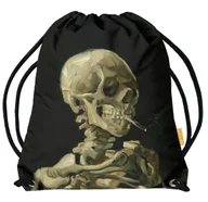 Torby szkolne - Worek Czaszka z palącym się papierosem Vincent Van Gogh-Standard - miniaturka - grafika 1