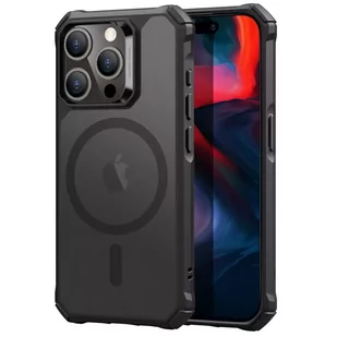 Etui ESR Air Armor Halolock Magsafe do Apple iPhone 15 Pro Frosted Black - Etui i futerały do telefonów - miniaturka - grafika 2