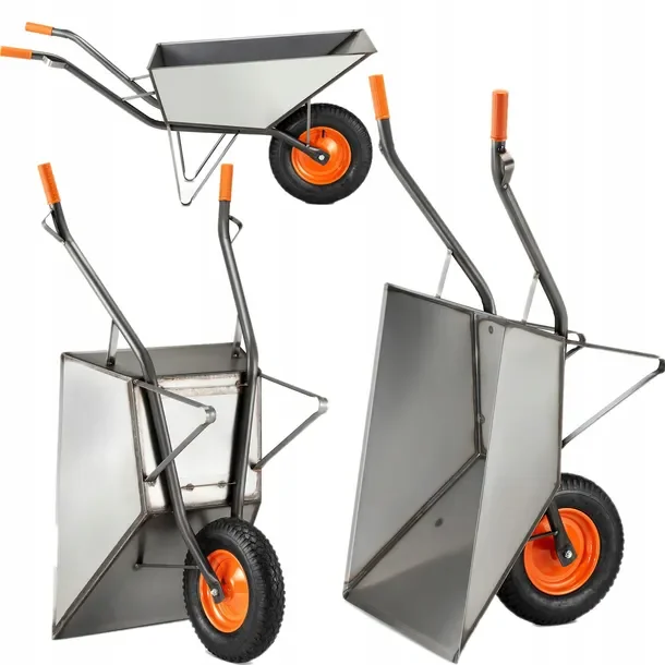 PREMIUM TACZKA Budowlana OGRODOWA sPawana wzmocniona 210KG 120l POLSKA