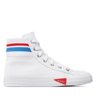 Buty dla chłopców - Trampki Converse Chuck Taylor All Star Retro Sport A06314C Biały - miniaturka - grafika 1