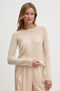Joop! sweter kaszmirowy kolor beżowy lekki 30042809 - Swetry damskie - miniaturka - grafika 1