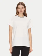 Koszulki i topy damskie - The North Face T-Shirt Zumu NF0A87DJ Biały Relaxed Fit - miniaturka - grafika 1