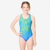 Stroje kąpielowe dla dziewczynek - Strój jednoczęściowy pływacki dla dzieci Speedo Splashback Pop - miniaturka - grafika 1