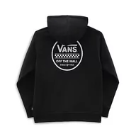 Bluzy damskie - Vans Damska bluza z kapturem Stackton Circle Zip, czarna, L, Czarny, L - miniaturka - grafika 1