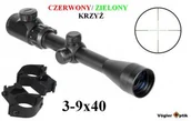 Lunety i akcesoria - Luneta Celownicza (do wiatrówek...) VOGLER OPTIK 3-9x40 + Podświetlany Krzyż + Montaż 11mm + Akces.. - miniaturka - grafika 1