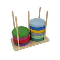 Akcesoria do rehabilitacji - Stojak na kółkach dla poduszek okrągłych - 35 cm - miniaturka - grafika 1