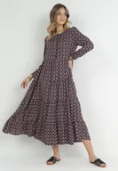 Sukienki - Granatowa Sukienka Kharaera - miniaturka - grafika 1