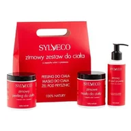 Zestawy kosmetyków damskich - SYLVECO Zimowy zestaw do ciała czerwony (peeling, 265ml + żel do mycia, 150ml + masło do ciała, 250ml) - miniaturka - grafika 1