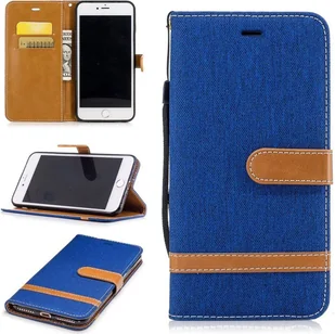 Etui na telefon komórkowy Apple iPhone 8 Plus Jeans Cover Niebieski - Etui i futerały do telefonów - miniaturka - grafika 1