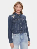 Kurtki damskie - Guess Kurtka jeansowa Delya W4RN54 D4VIG Granatowy Regular Fit - miniaturka - grafika 1