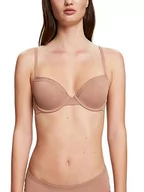 Biustonosze - ESPRIT Damski biustonosz z mikro laceband RCS CLAS.pad wyściełany biustonosz, beżowy (skin beige), 85A - miniaturka - grafika 1