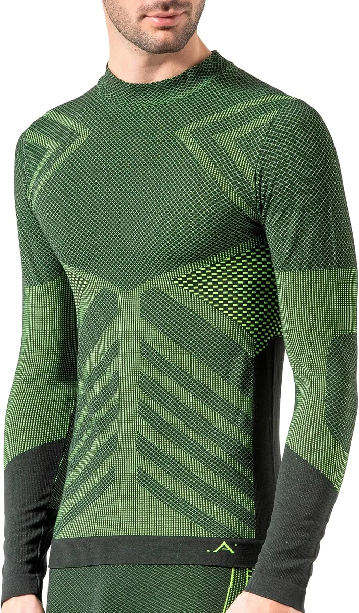 Koszulka termoaktywna męska z długim rękawem bezszwowa oddychająca L-XL
