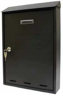 Duża Skrzynka Na Listy Pocztowa 380X260X70Mm Czarna Verotech - Skrzynki na listy - miniaturka - grafika 1
