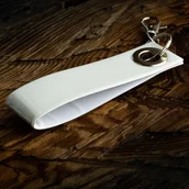 Gadżety dla niej i dla niego - Odblaskowy breloczek Tech Line - Biały pasek - Softreflector - miniaturka - grafika 1