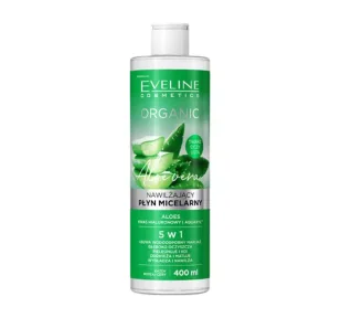 EVELINE COSMETICS Organic Nawilżający płyn micelarny do demakijażu z aloesem, 400 ml - Kosmetyki do demakijażu - miniaturka - grafika 2