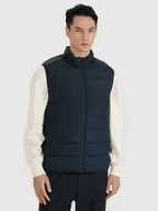 Kurtki męskie - 4F Bezrękawnik puchowy z wypełnieniem naturalnym męski - czarny 3XL - miniaturka - grafika 1