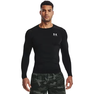 Koszulki sportowe męskie - Męski longsleeve treningowy UNDER ARMOUR UA HG Armour Comp LS - czarny - grafika 1
