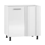 Szafki kuchenne - Szafka Dolna Stojąca Narożna 1 Drzwi 100 x 82 cm DN-100/82 Biały / Biały Połysk Vento Halmar Biały - miniaturka - grafika 1